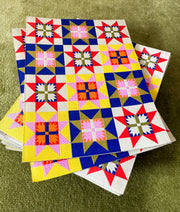 Star Quilt-Woven Mending Sticker Patch