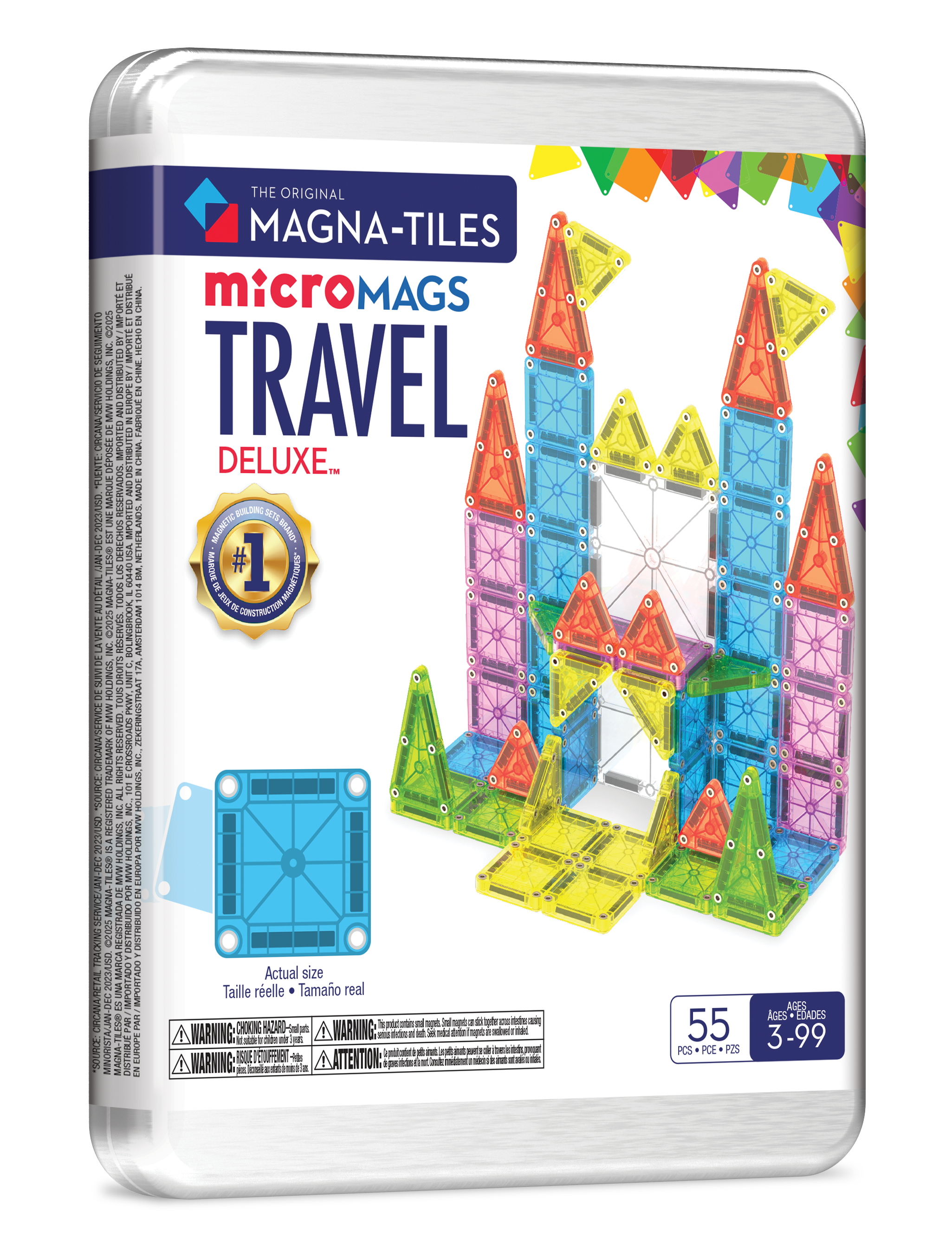 Magna-Tiles 55-Piece Travel Set
