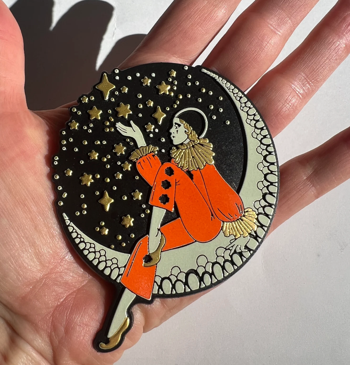 Pierrot Clown Rubber Magnet