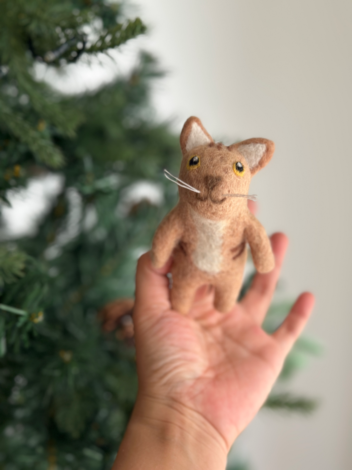 Felt Cat Finger Puppet Set