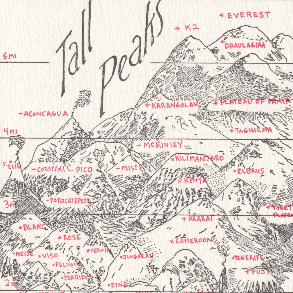 Tall Peaks Greeting Card