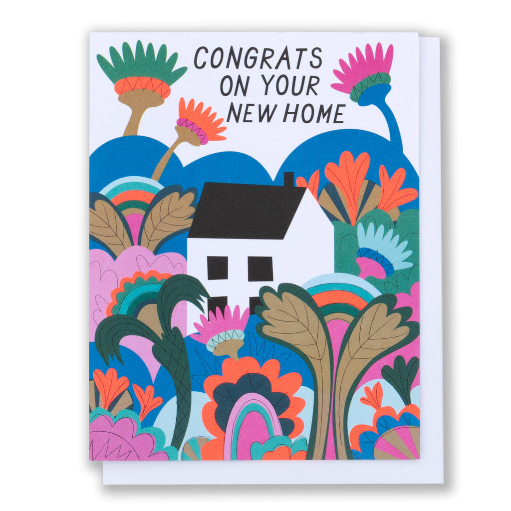 Psychedelic Gardens Housewarming Note Card