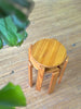 Pair of Round Chunky Pine Side Tables #52