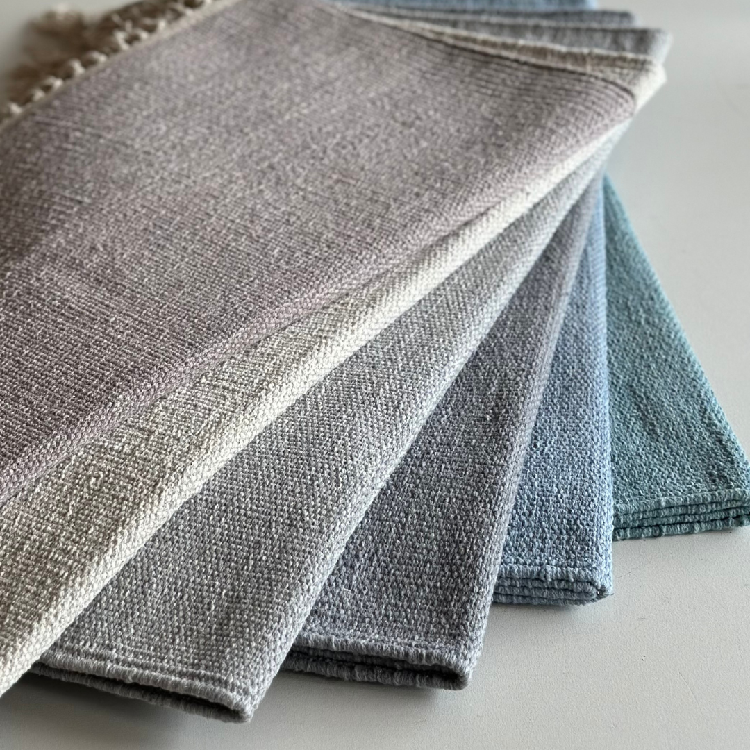 Cotton Rug | Melange Blue