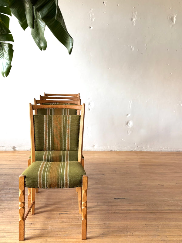 Set of 4 Oak Dining Chairs by Henning Kjaernulf #756