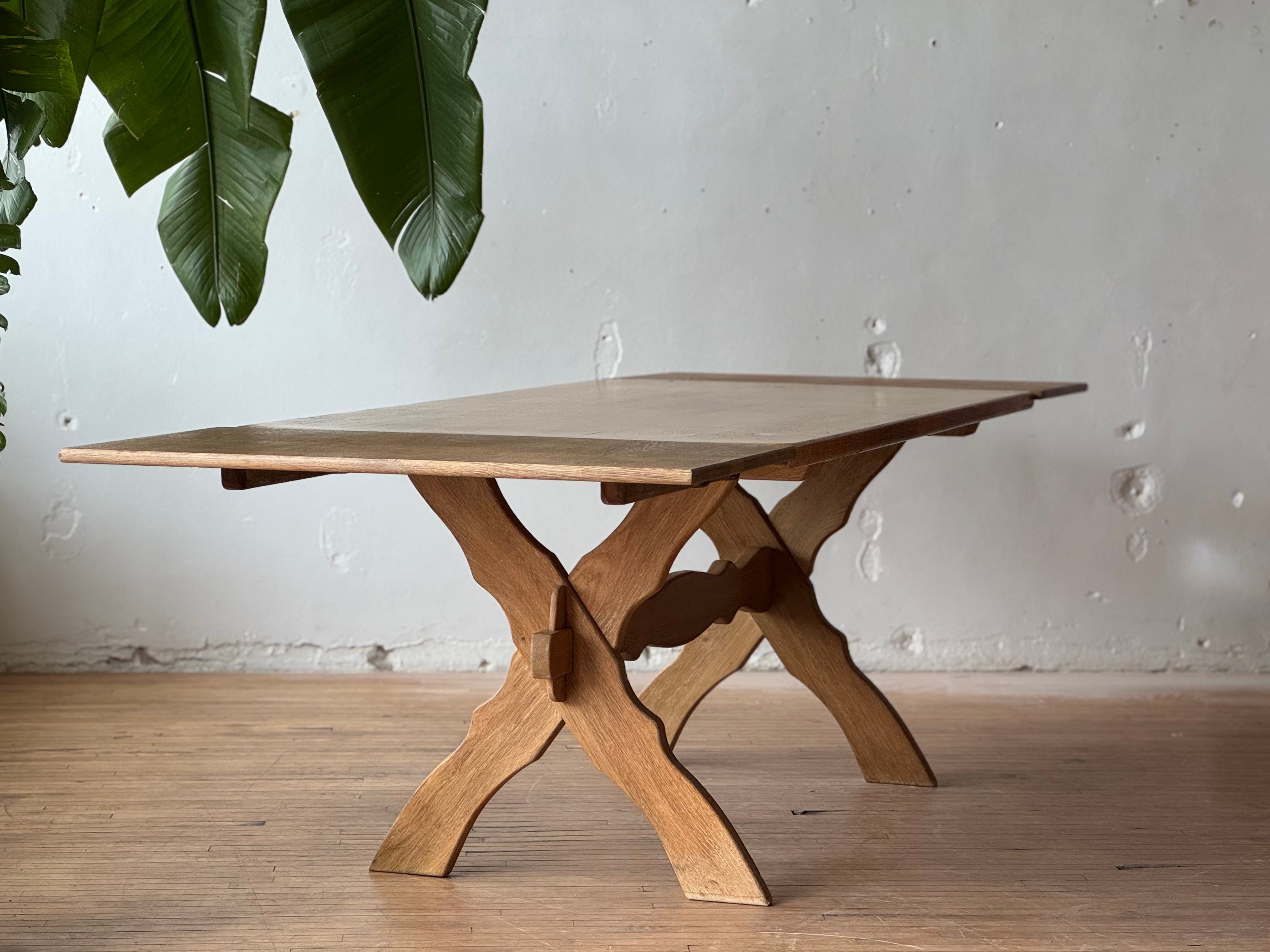 Danish Dining Table in Solid Oak by Henning Kjaernulf Dining #2671