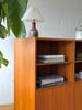 Danish Cabinet / Media Unit / Wall Unit With Tambour Doors In Teak Designed By Carlo Jensen