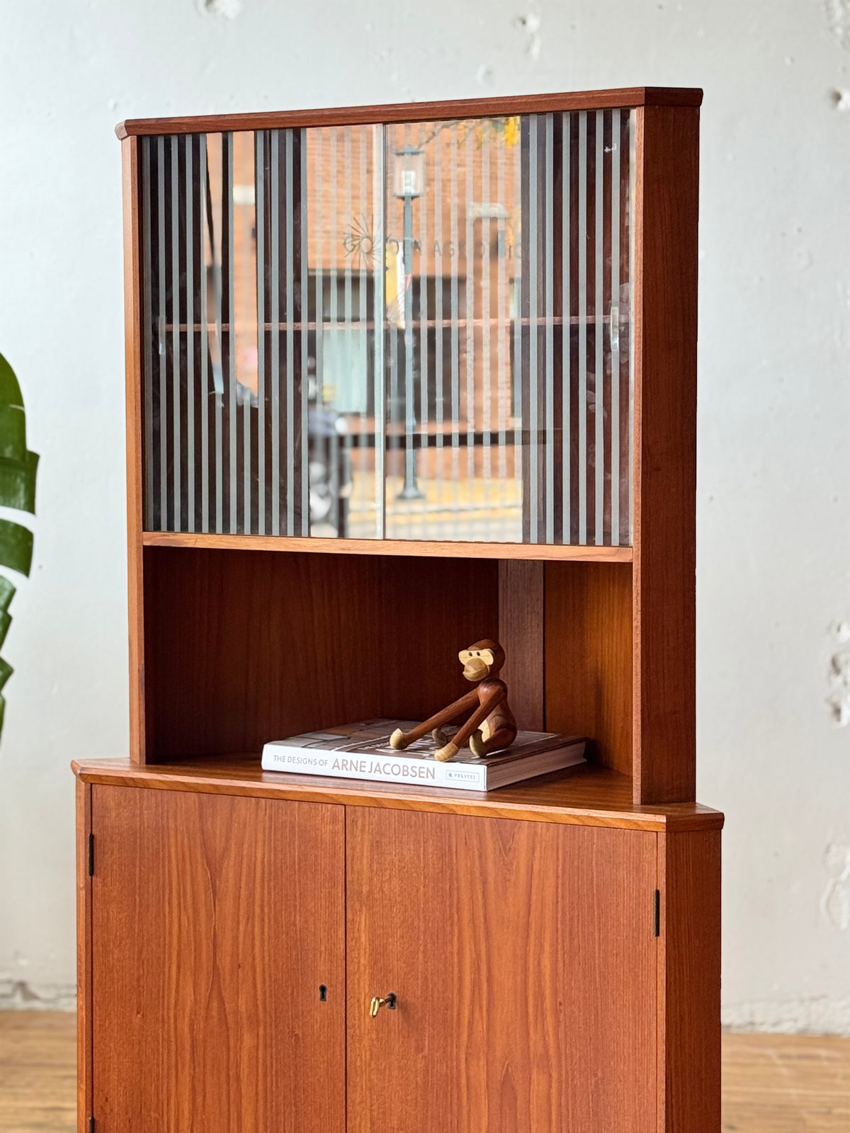 Danish Teak Corner Cabinet #3601
