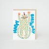 Birthday Party Cheetah Greeting Card