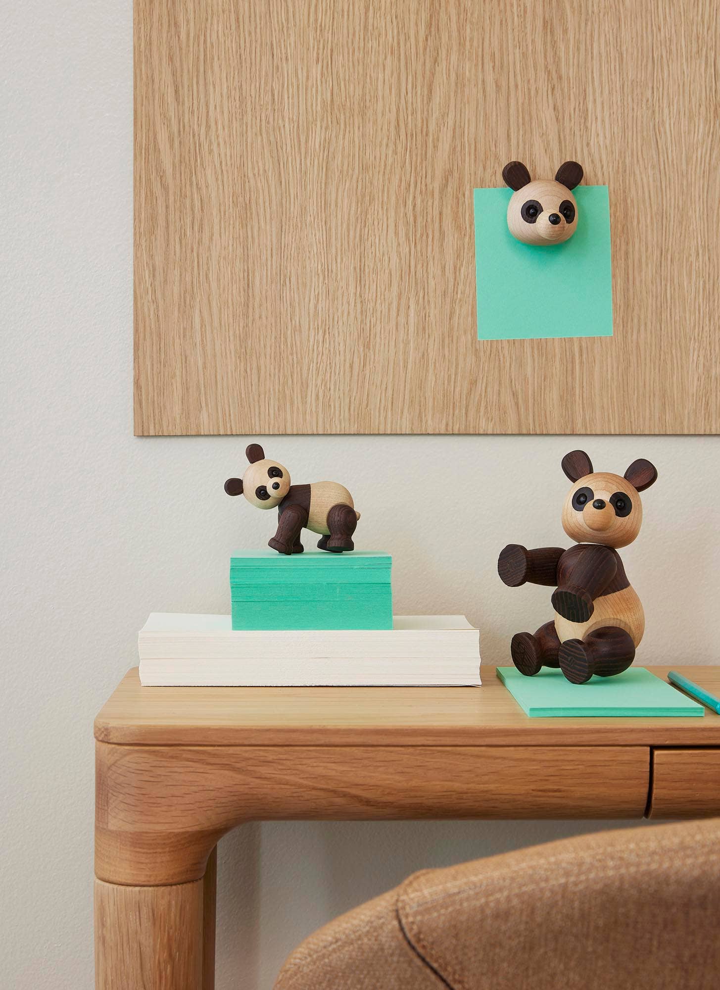 "Pixi" Wooden Panda Figurine