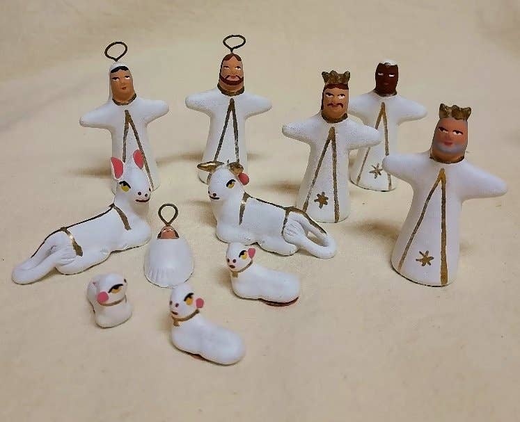 Small Hand-Painted Nativity Set