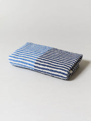 Hemp Stripe Towel - Blue