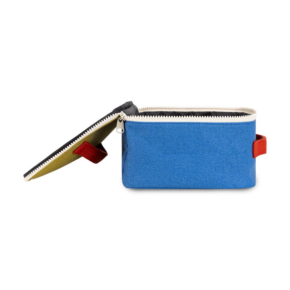 Square Lunch Bag: Cobalt Cactus