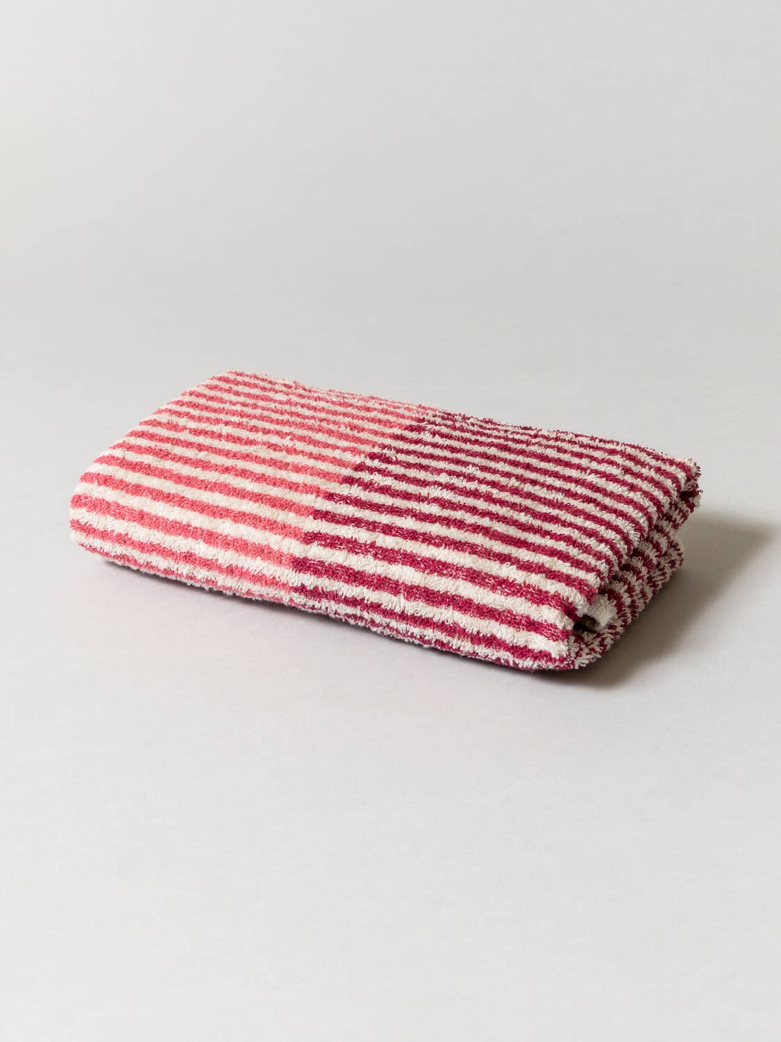 Hemp Stripe Towel - Pink
