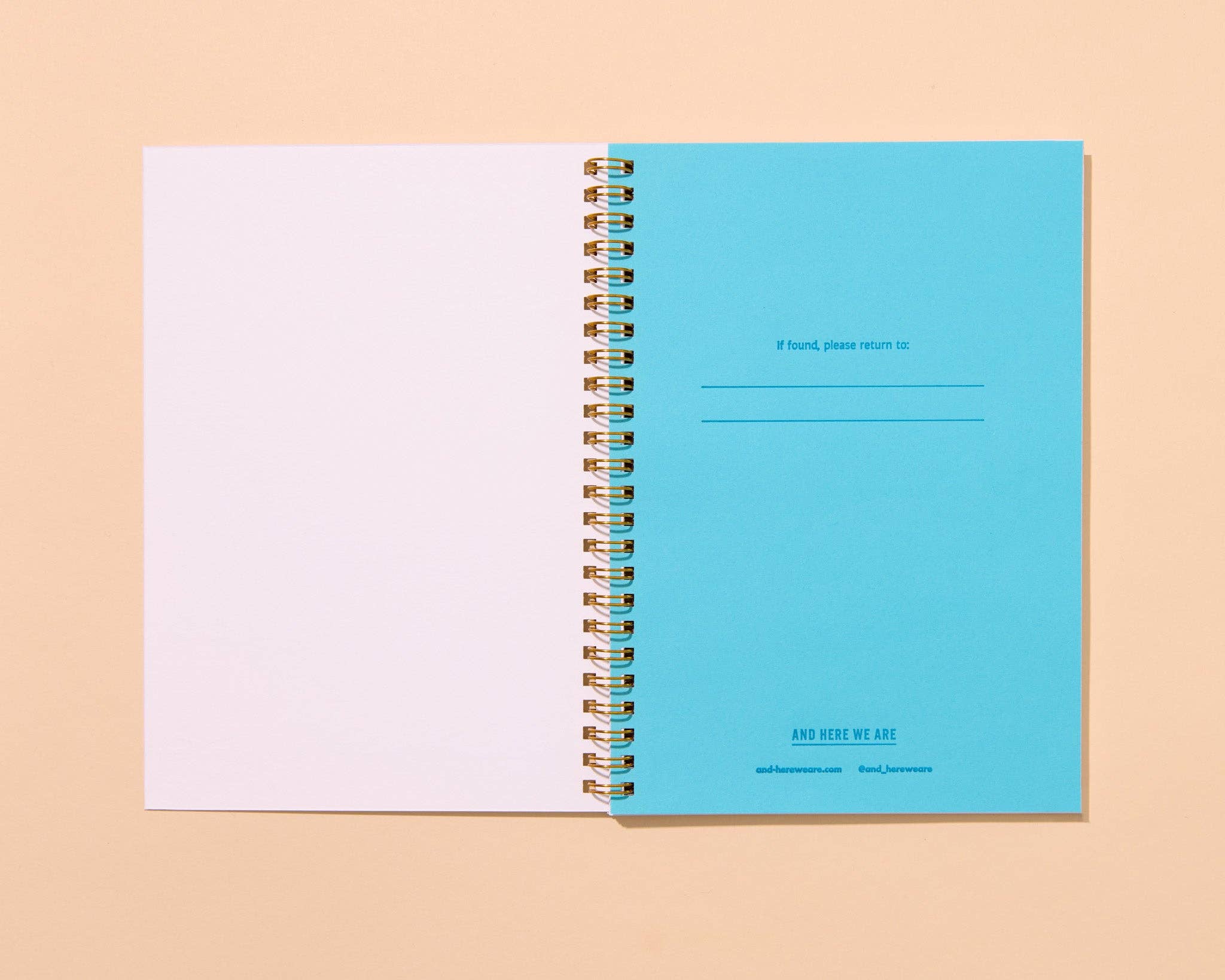 Letterpress A5 Spiral Notebook—Rainbow Trout