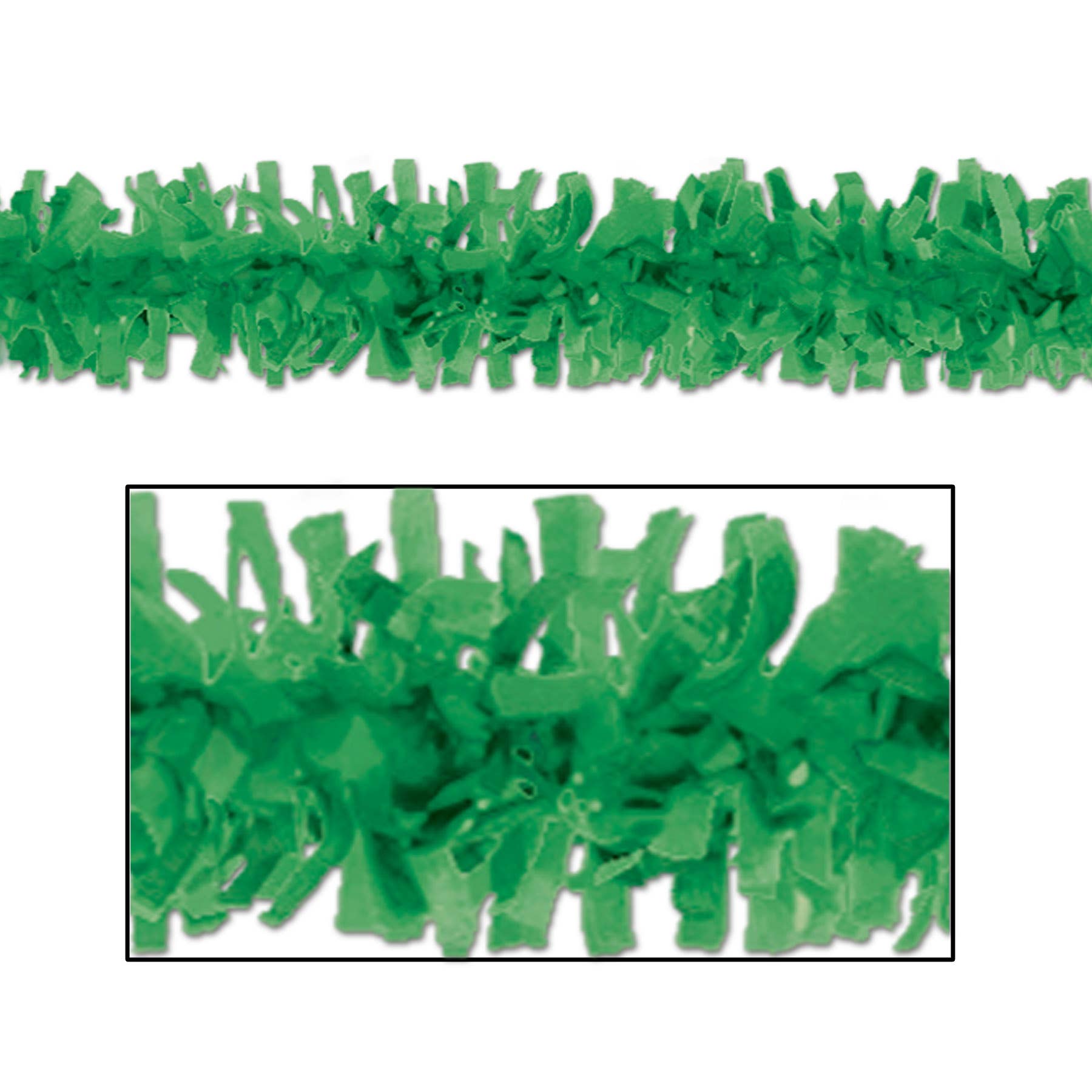 Tissue Garland Festooning: Green