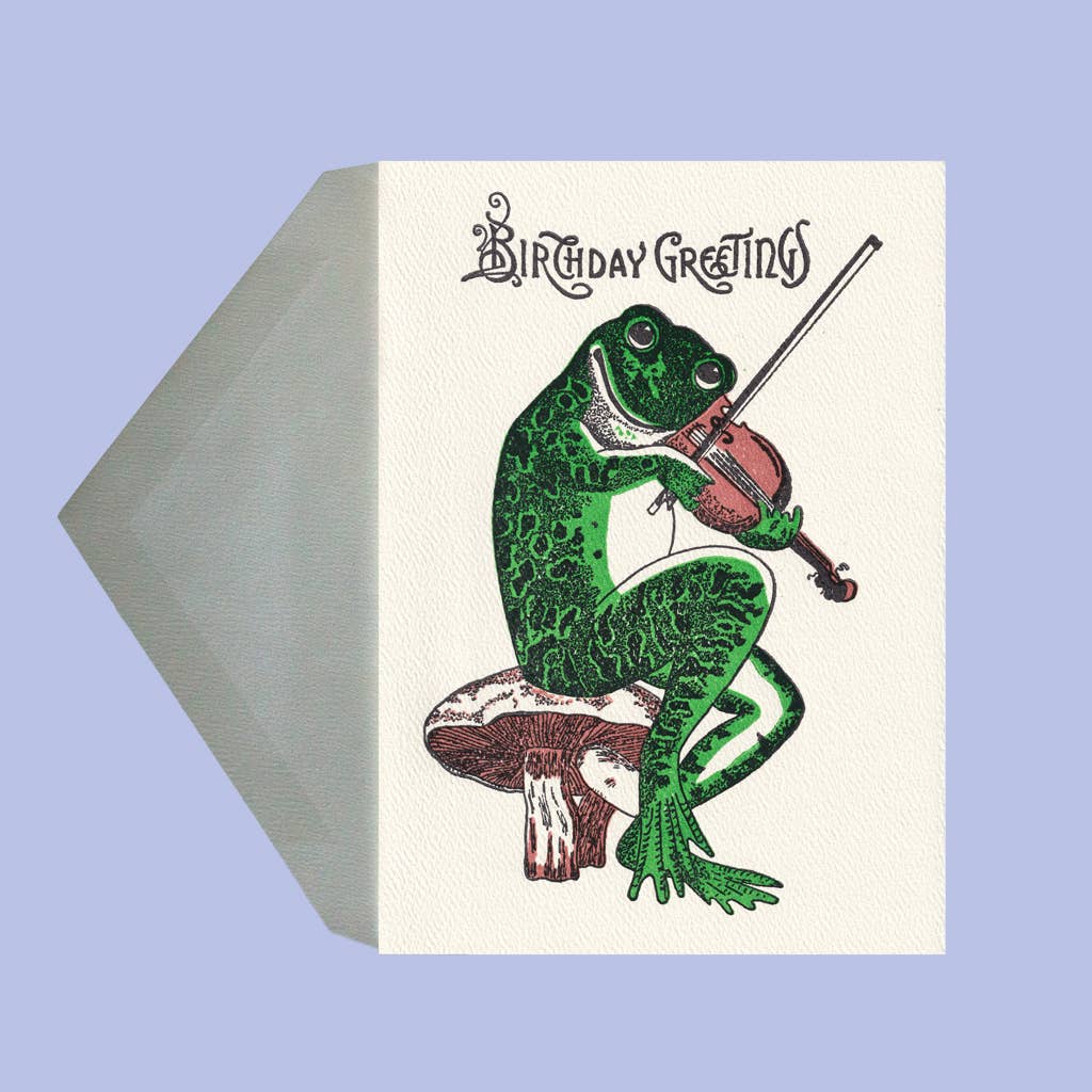 Fiddler Birthday Greetings Card