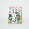 Hello Baby Bassinet (Purple) Greeting Card