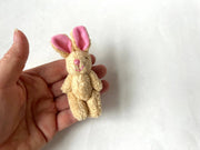 Mini Beige Soft Plush Bunny 