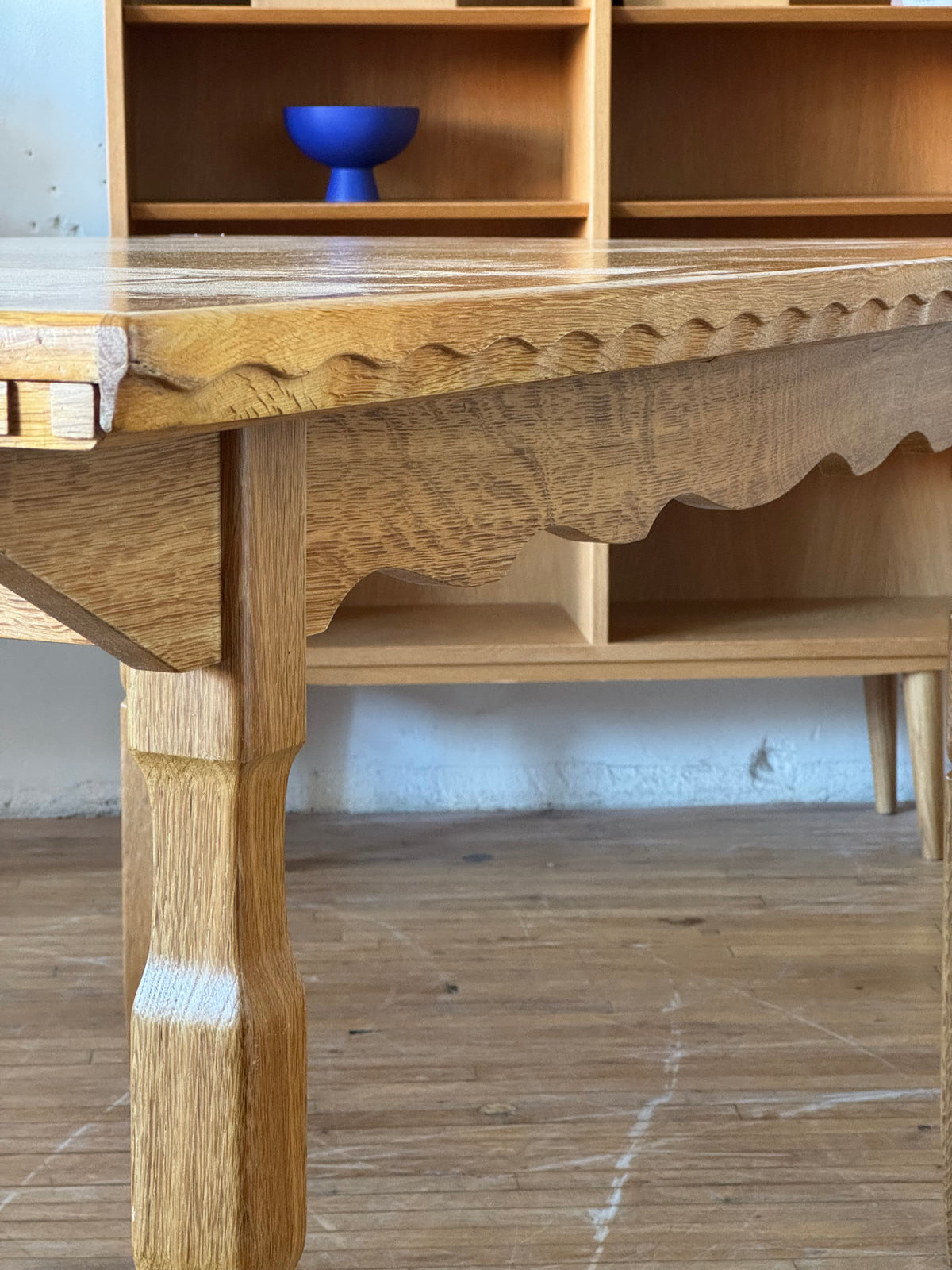 Danish Dining Table in Oak by Henning Kjaernulf #3377
