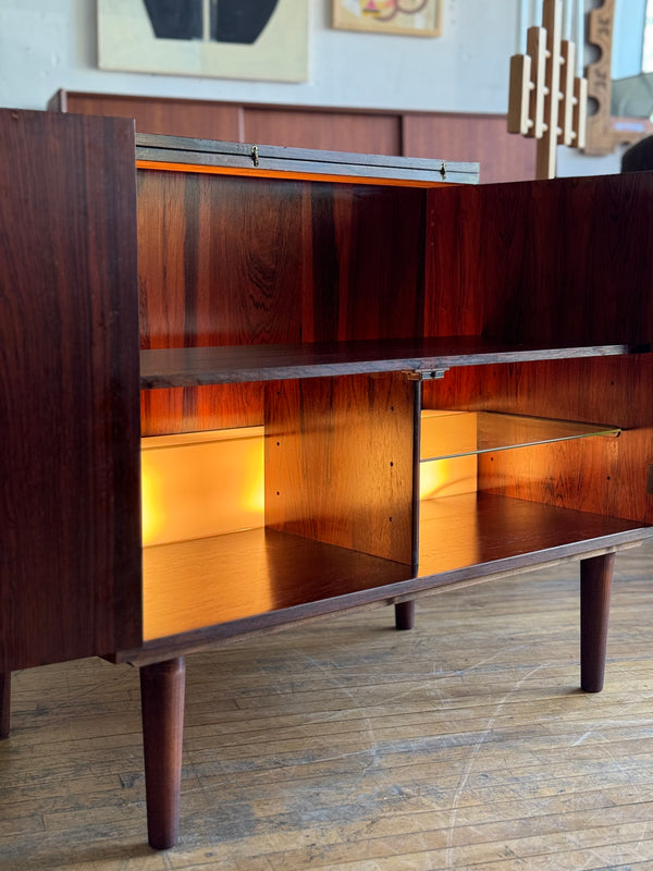 Danish Modern Bar Cabinet / Sideboard in Rosewood #149