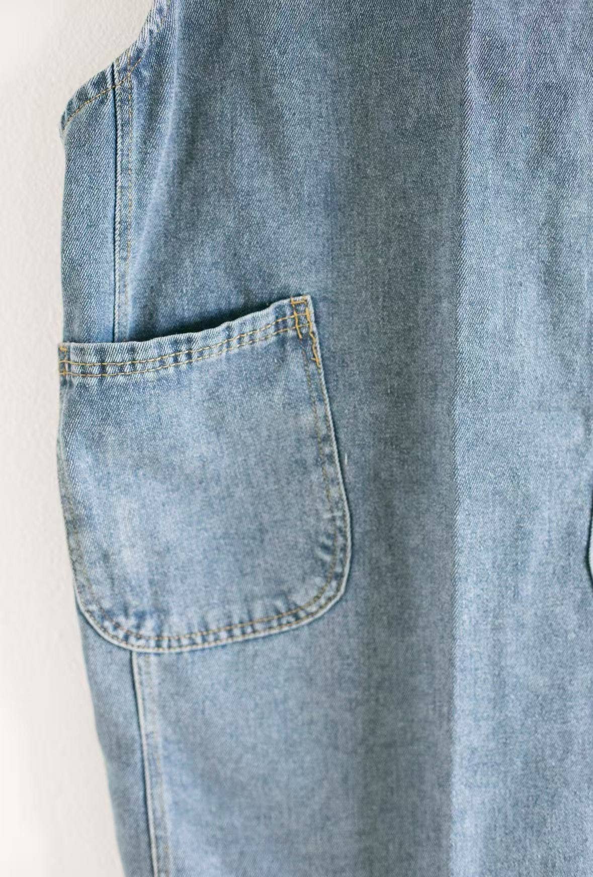 H-back Denim Apron: Dark