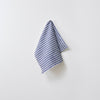 Linen Kitchen Cloth White Blue Stripe