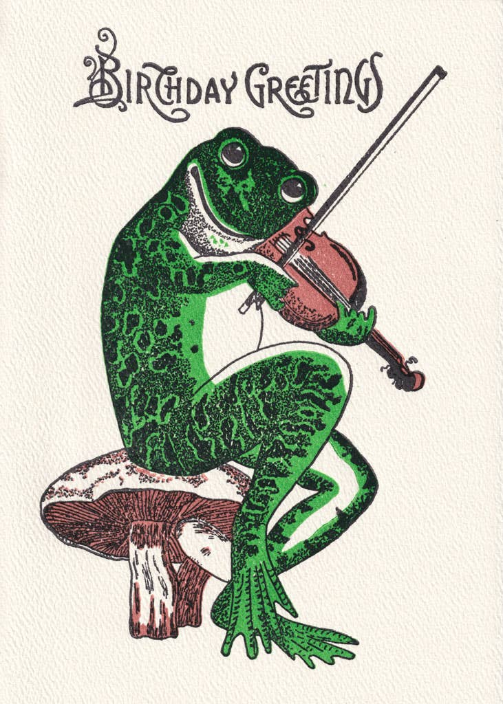 Fiddler Birthday Greetings Card