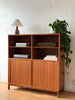 Danish Cabinet / Media Unit / Wall Unit With Tambour Doors In Teak Designed By Carlo Jensen