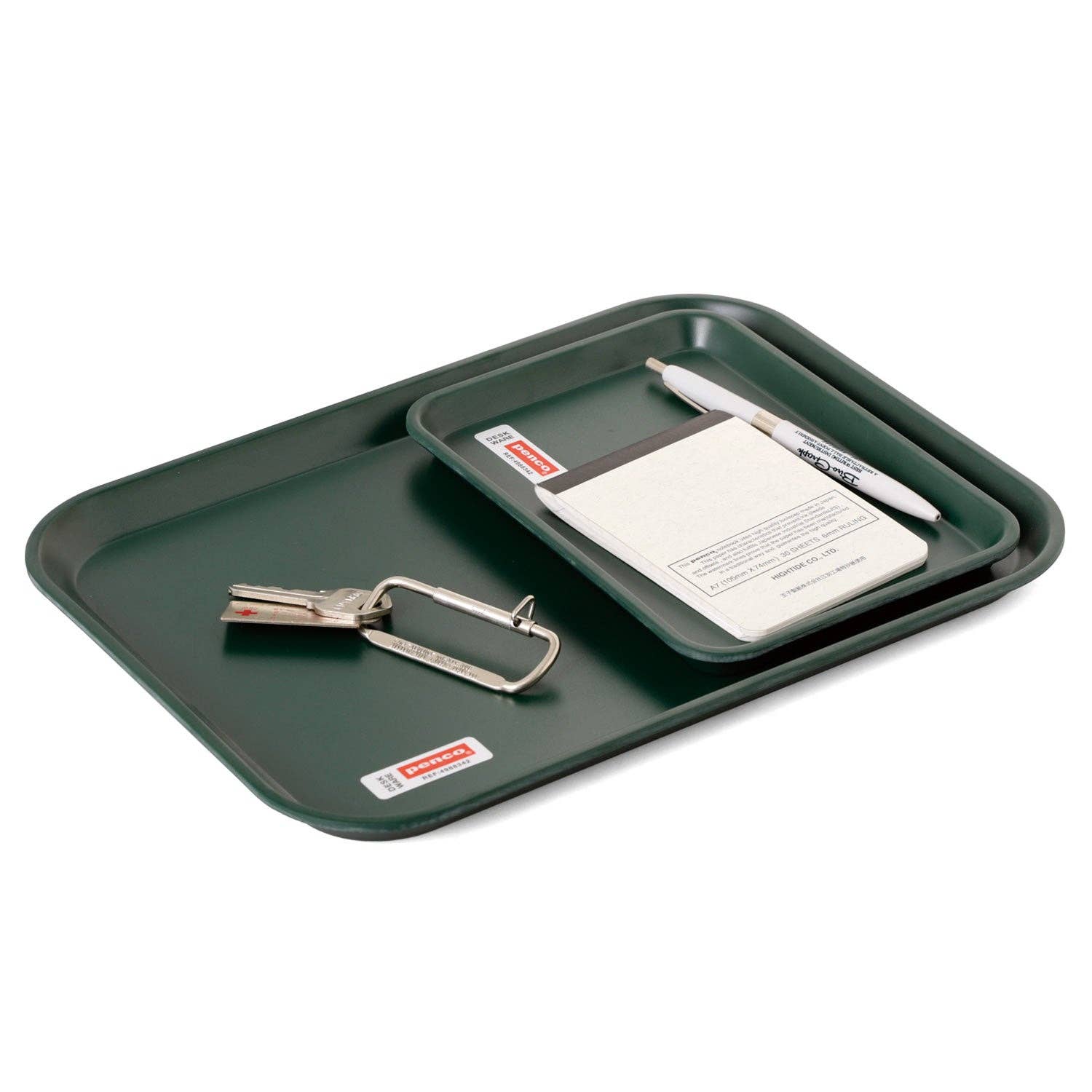 Medium Plastic Tray: Dark Green