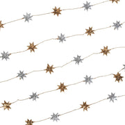 Silver and Gold Star Garland