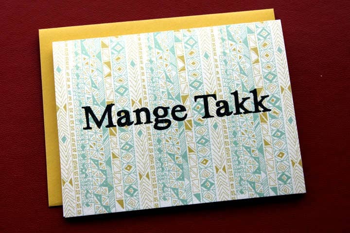 Mange Takk-Many Thanks In Norwegian