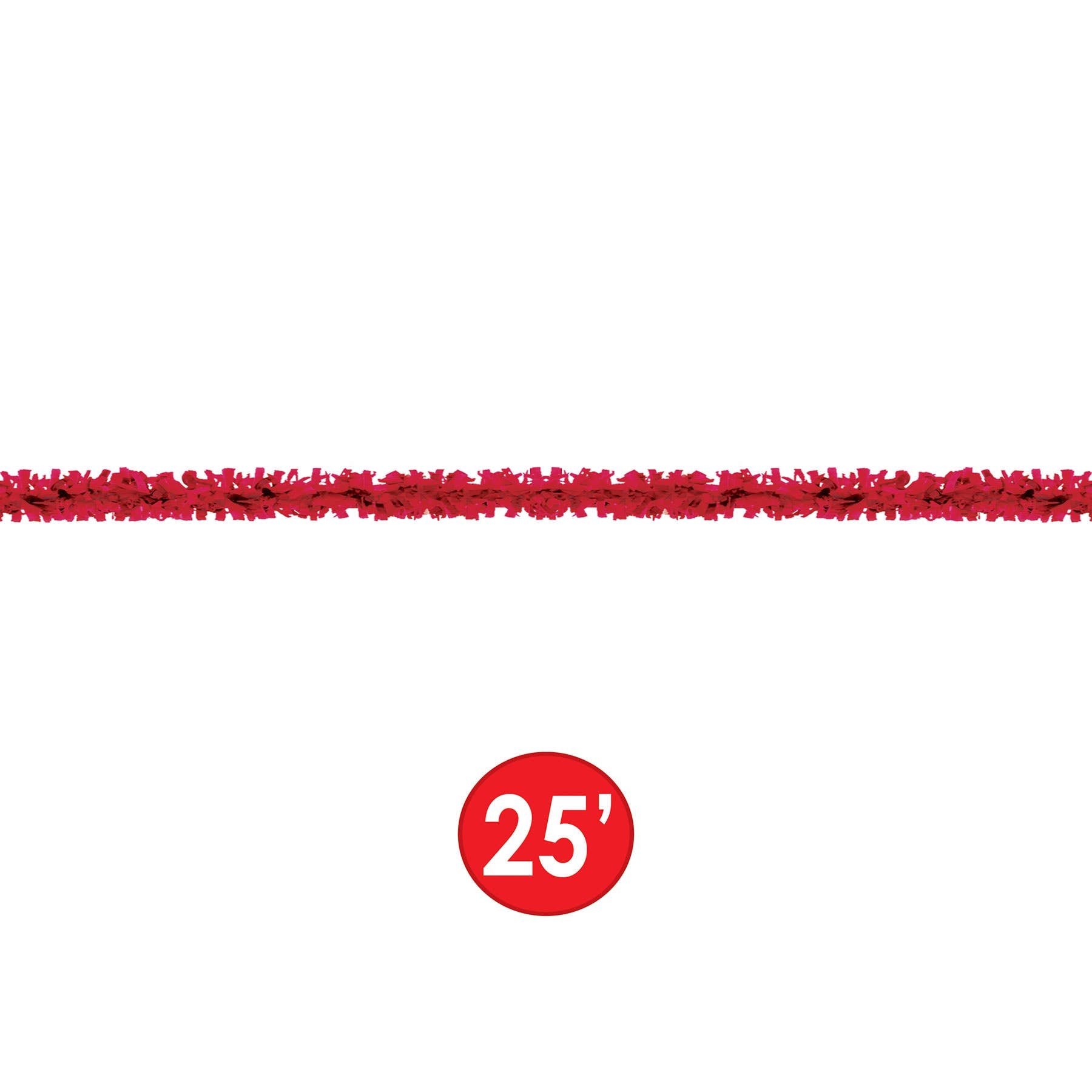 Tissue Garland Festooning: Red