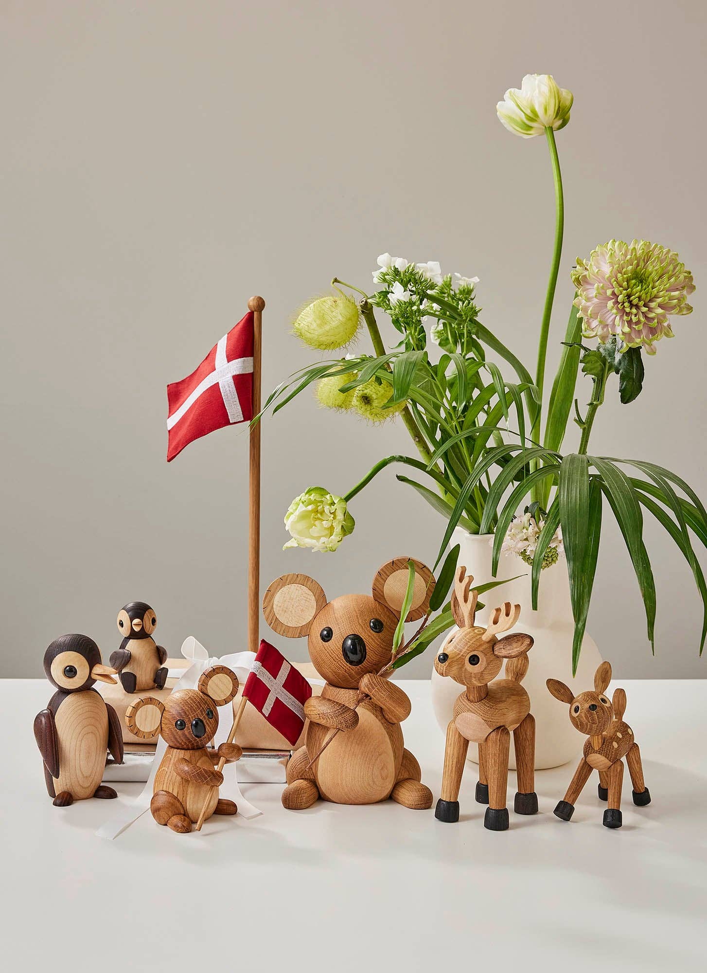 "Spot" Wooden Deer Figurine