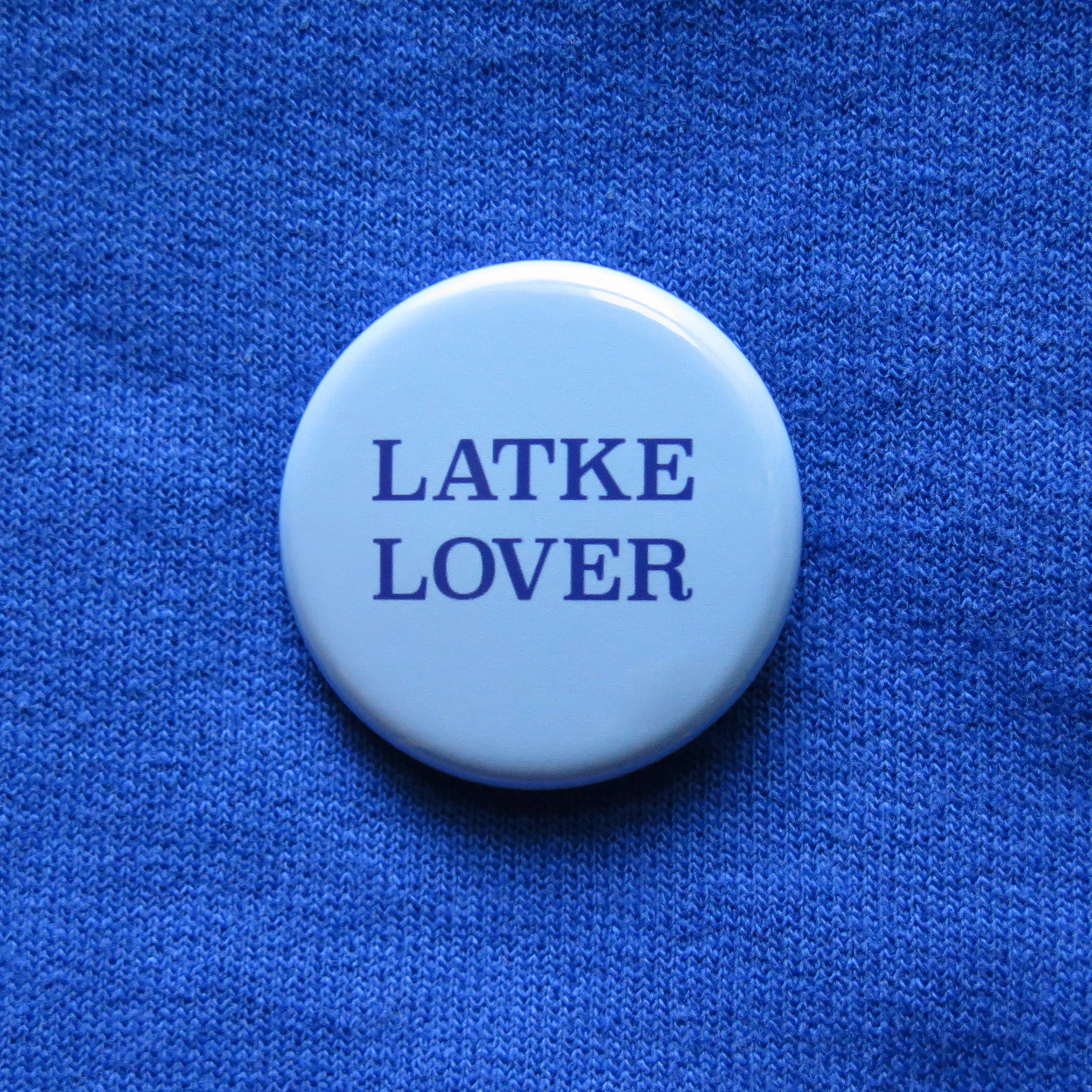 Latke Lover Pin: 1.25"
