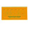 Perpetual Desk Calendar - Undated - Flo Orange