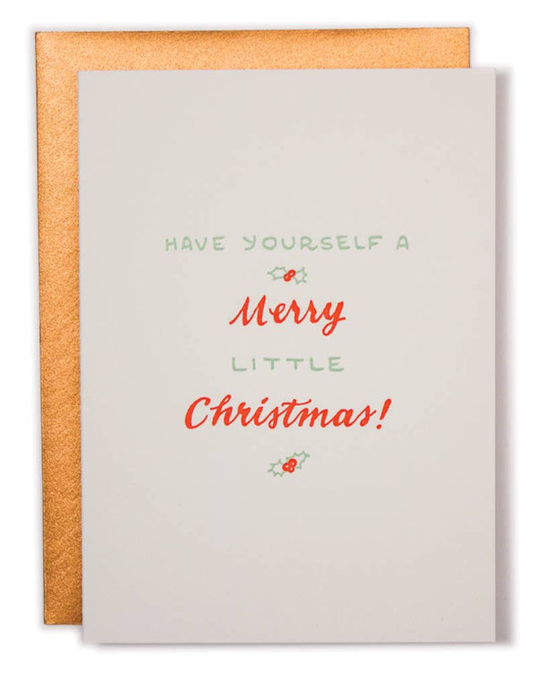 Merry Little Christmas Card: Single Card