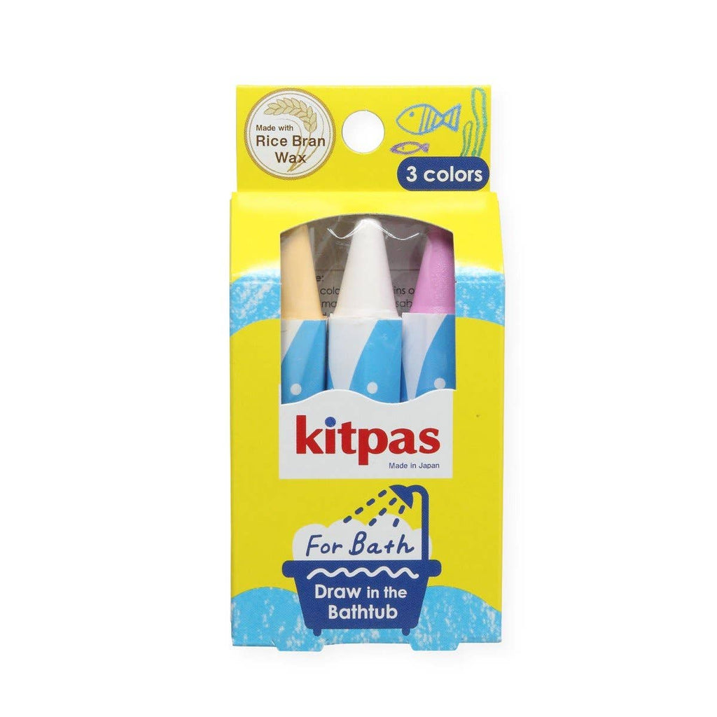 【Rice Wax】Kitpas Bath Crayons 3 Colors - Shell