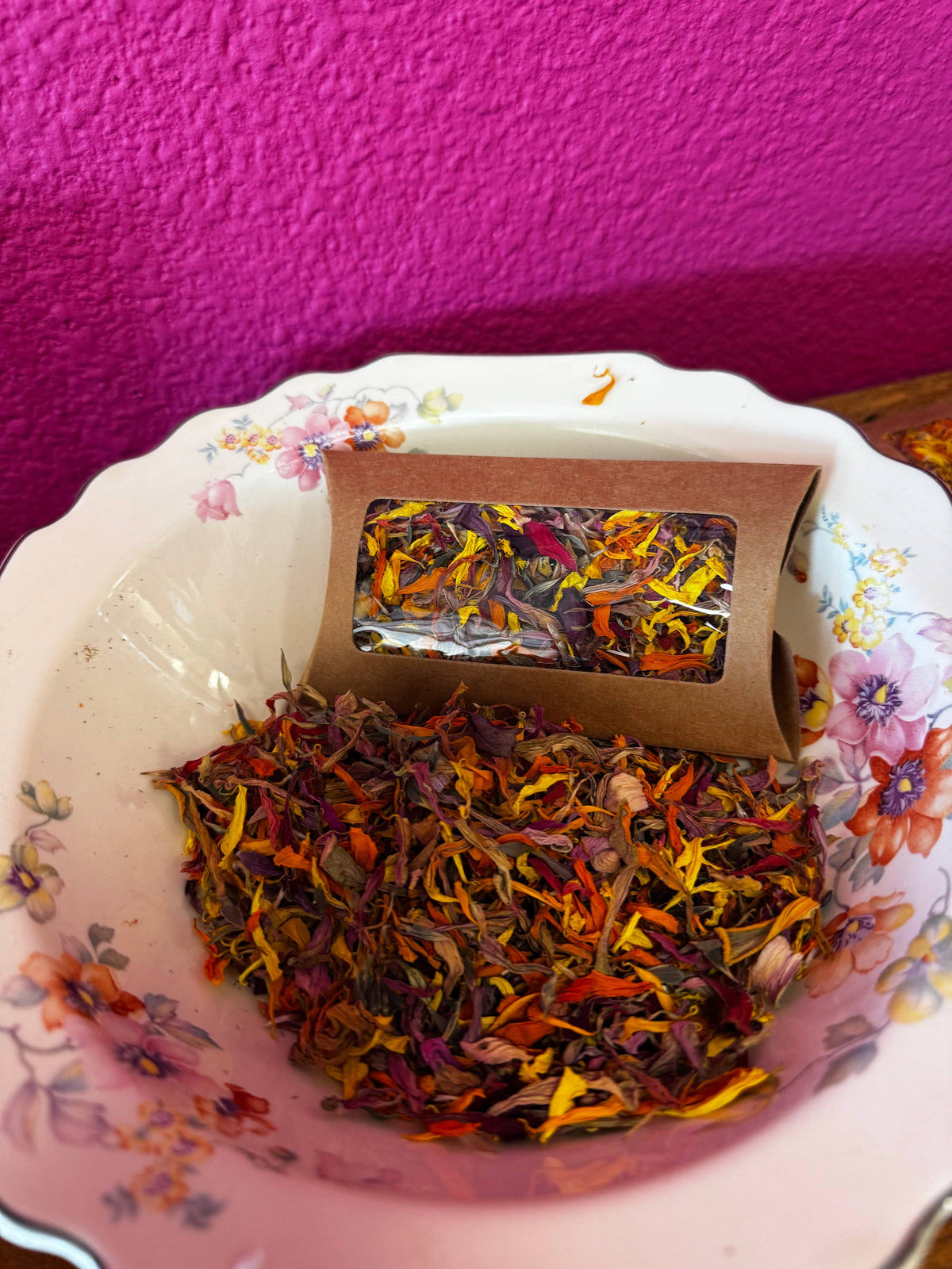 Flower Petal Confetti Party Envelopes: Zinnias and Marigolds