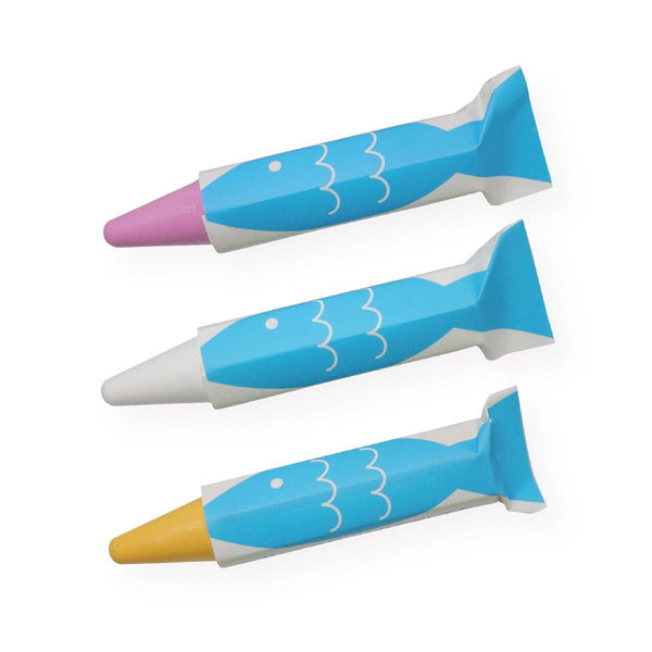 【Rice Wax】Kitpas Bath Crayons 3 Colors - Shell