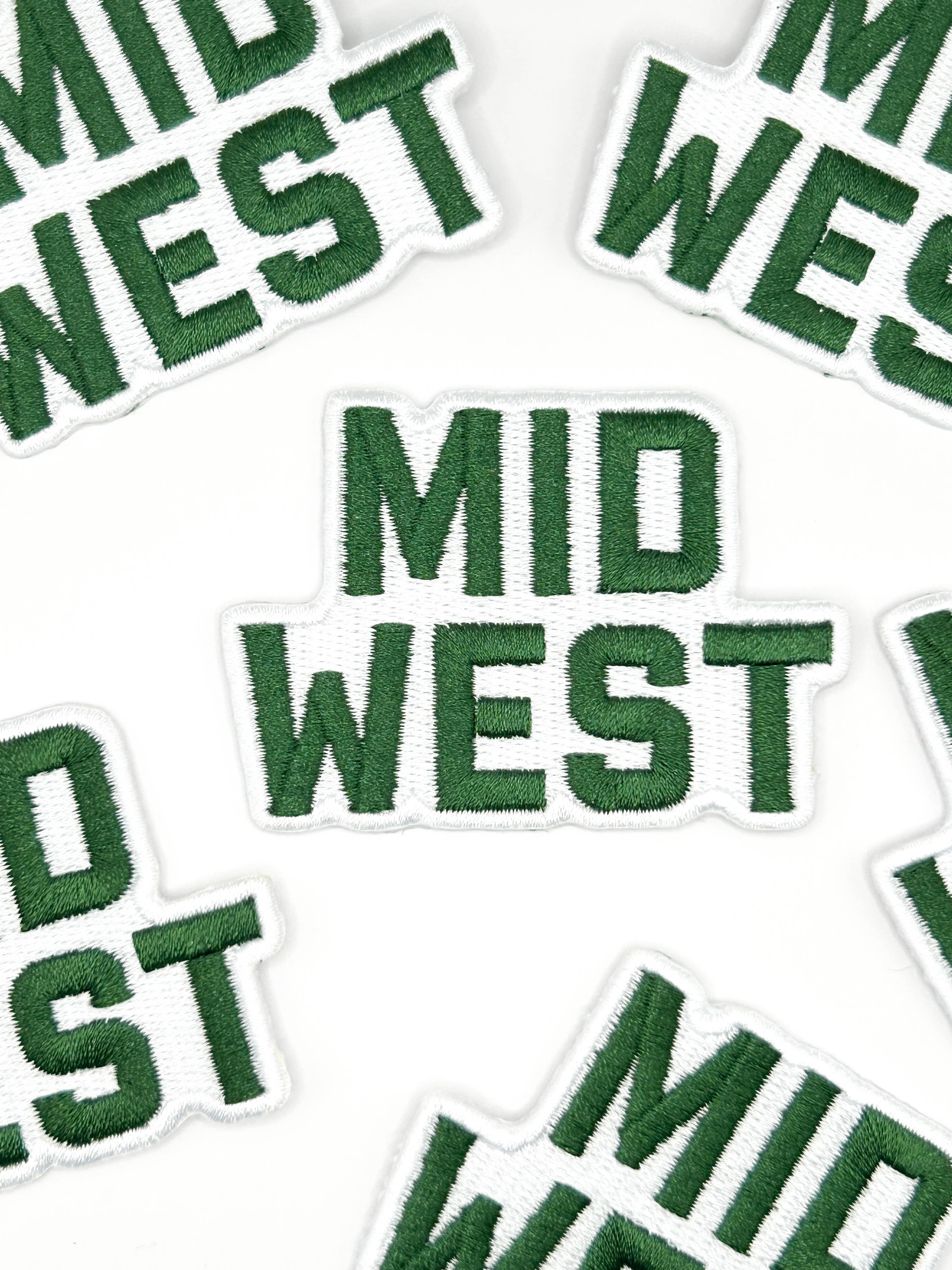 MIDWEST Embroidered Iron On Patch