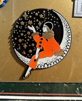 Pierrot Clown Rubber Magnet