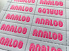 Analog - Dayglo Lick & Stick Stamps