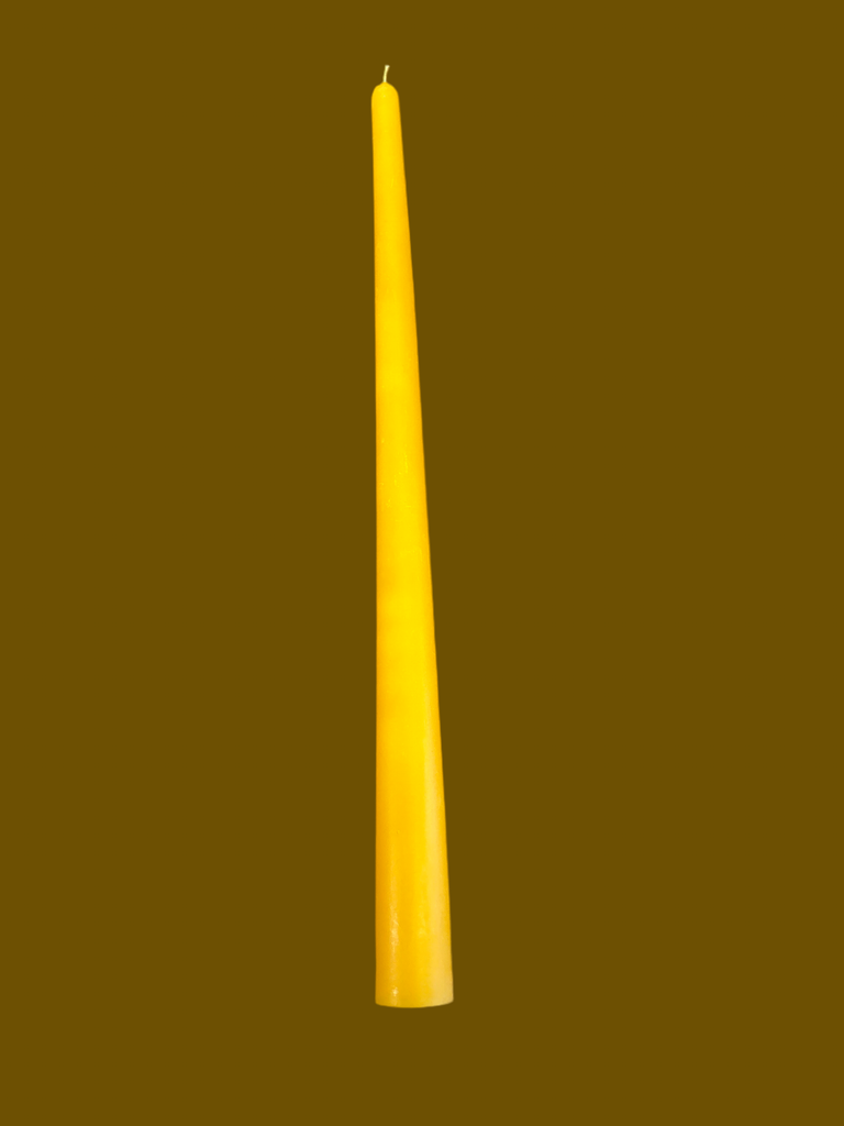 12" Beeswax Taper