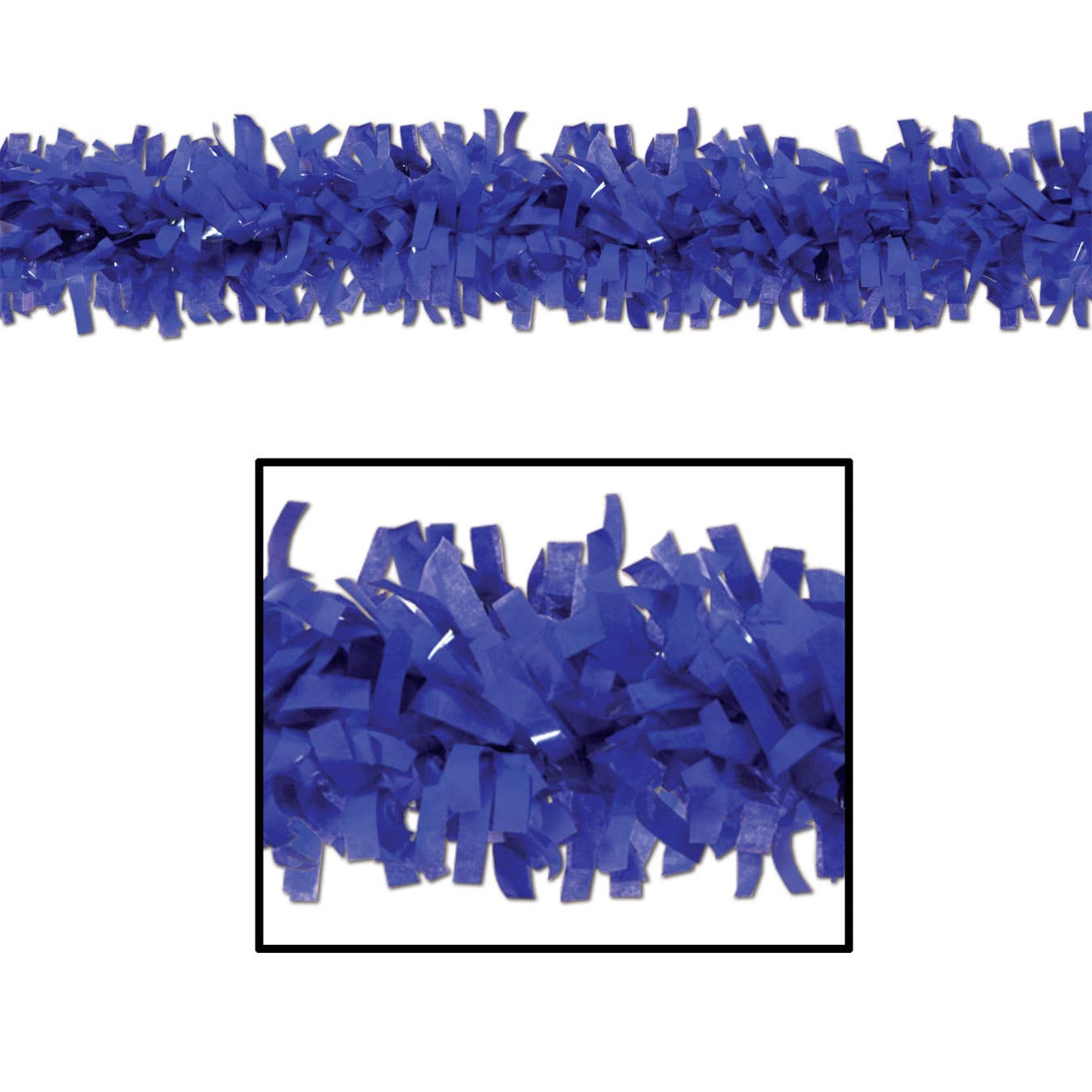 Tissue Garland Festooning: Royal Blue