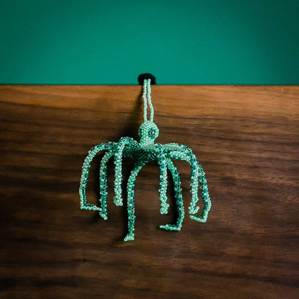 Octopus Large Beaded Ornament