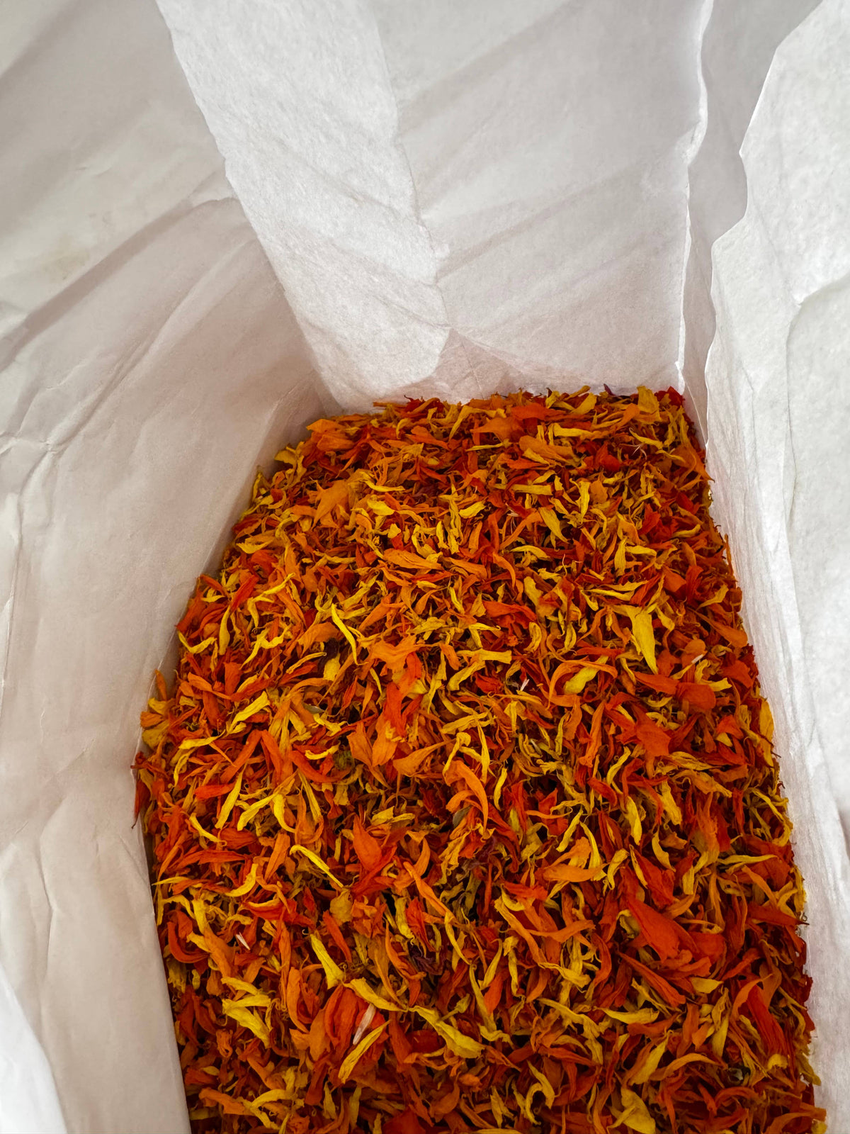 Flower Petal Confetti Party Envelopes: Zinnias and Marigolds