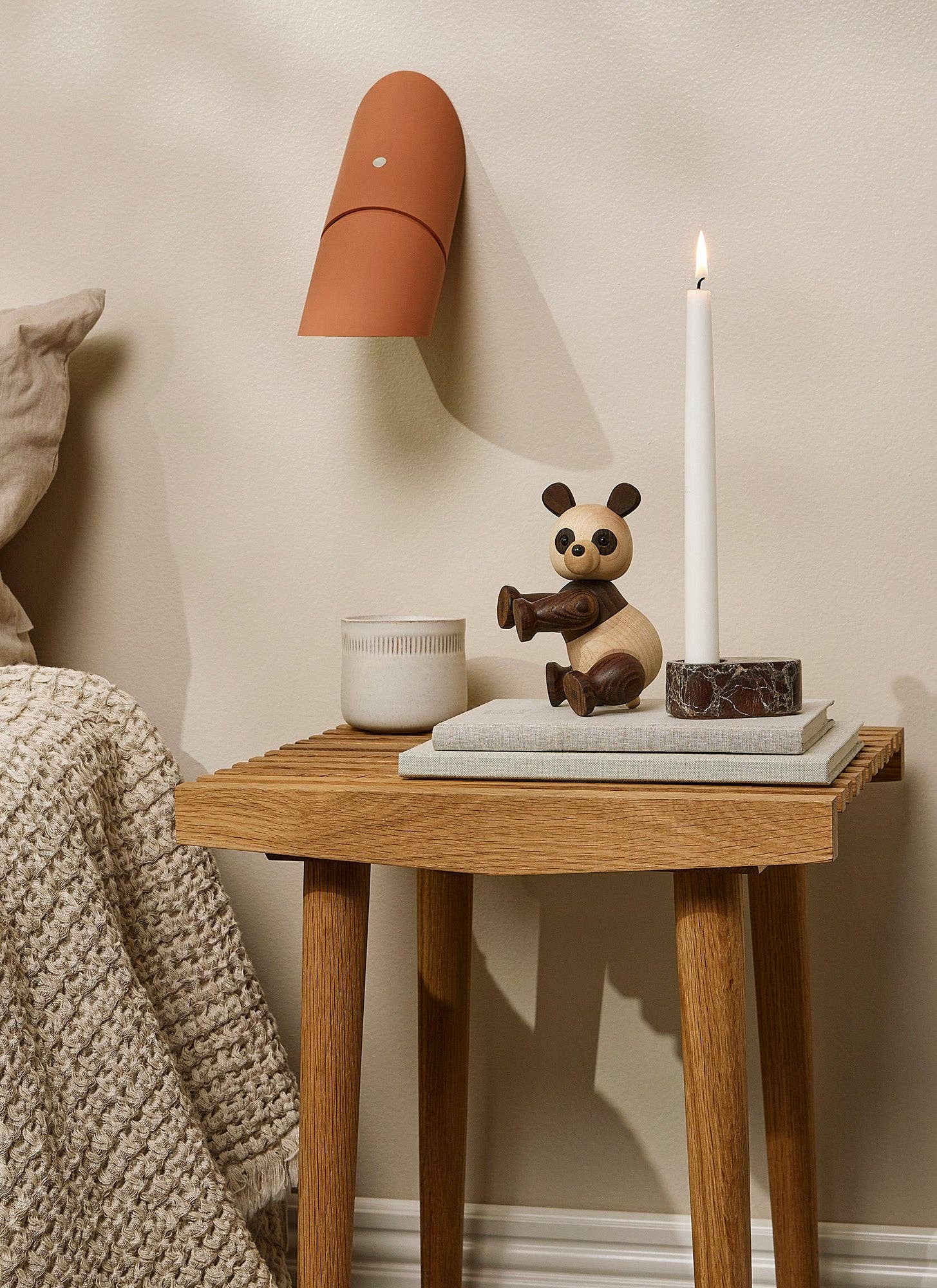 "Polly" Wooden Panda Figurine