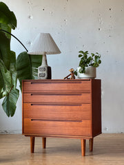 Danish Teak Chest of Drawers / Vanity by Nils Jonsson