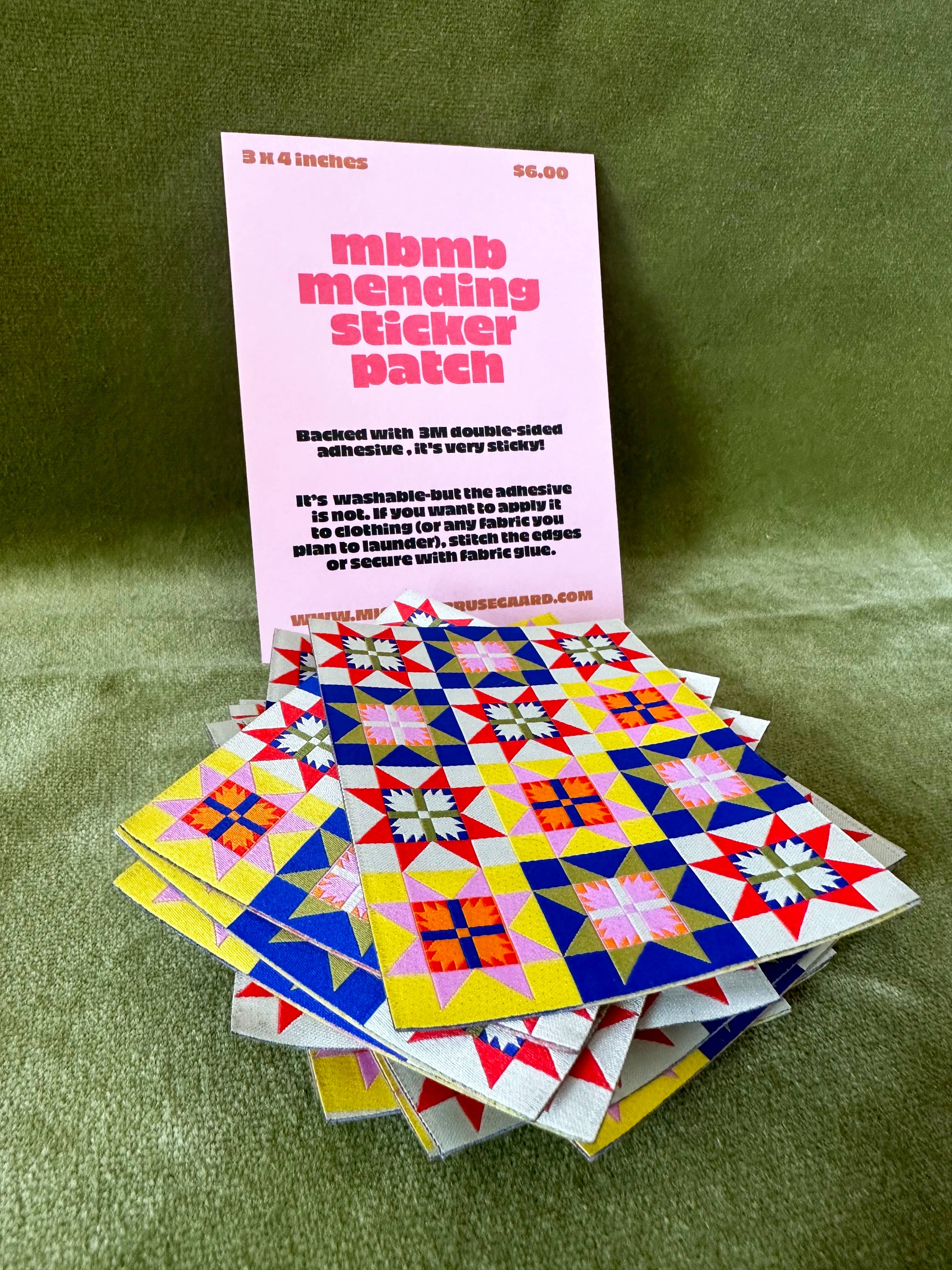 Star Quilt-Woven Mending Sticker Patch